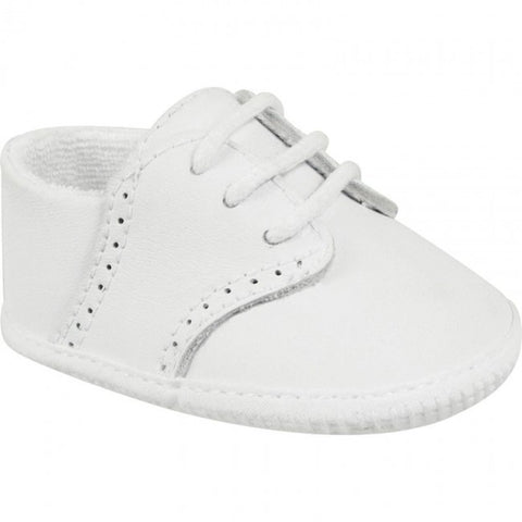 Baby Deer White Leather Saddle Oxford Crib Shoes Boys Preemie Newborn 3 6 9 Months Size 1 2 3 4
